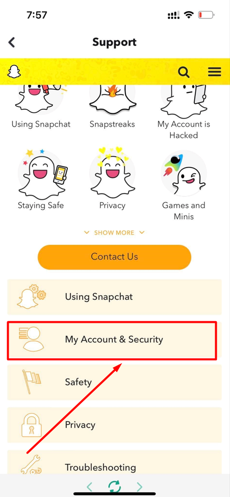 My Account & Security
