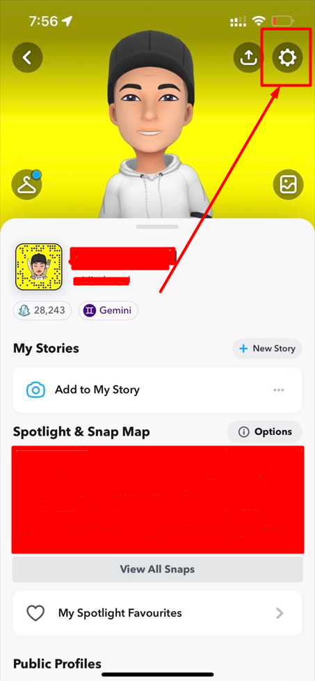 snapchat setting icon