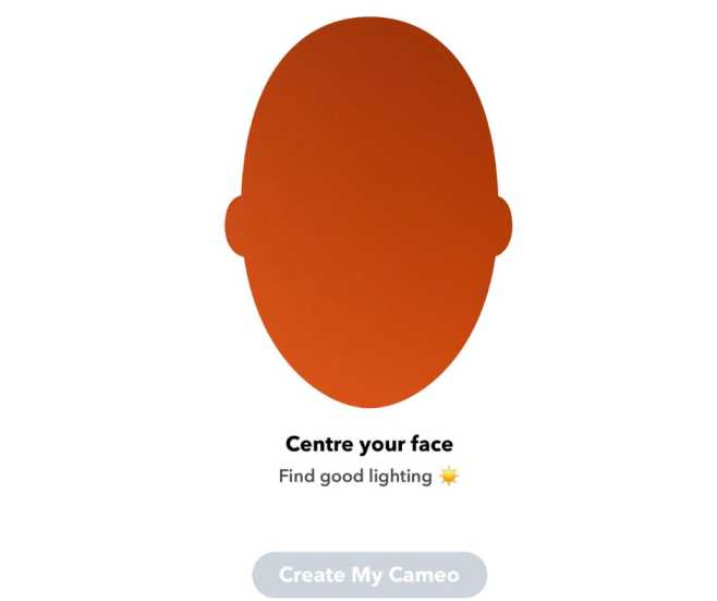 Create Cameo on Snapchat