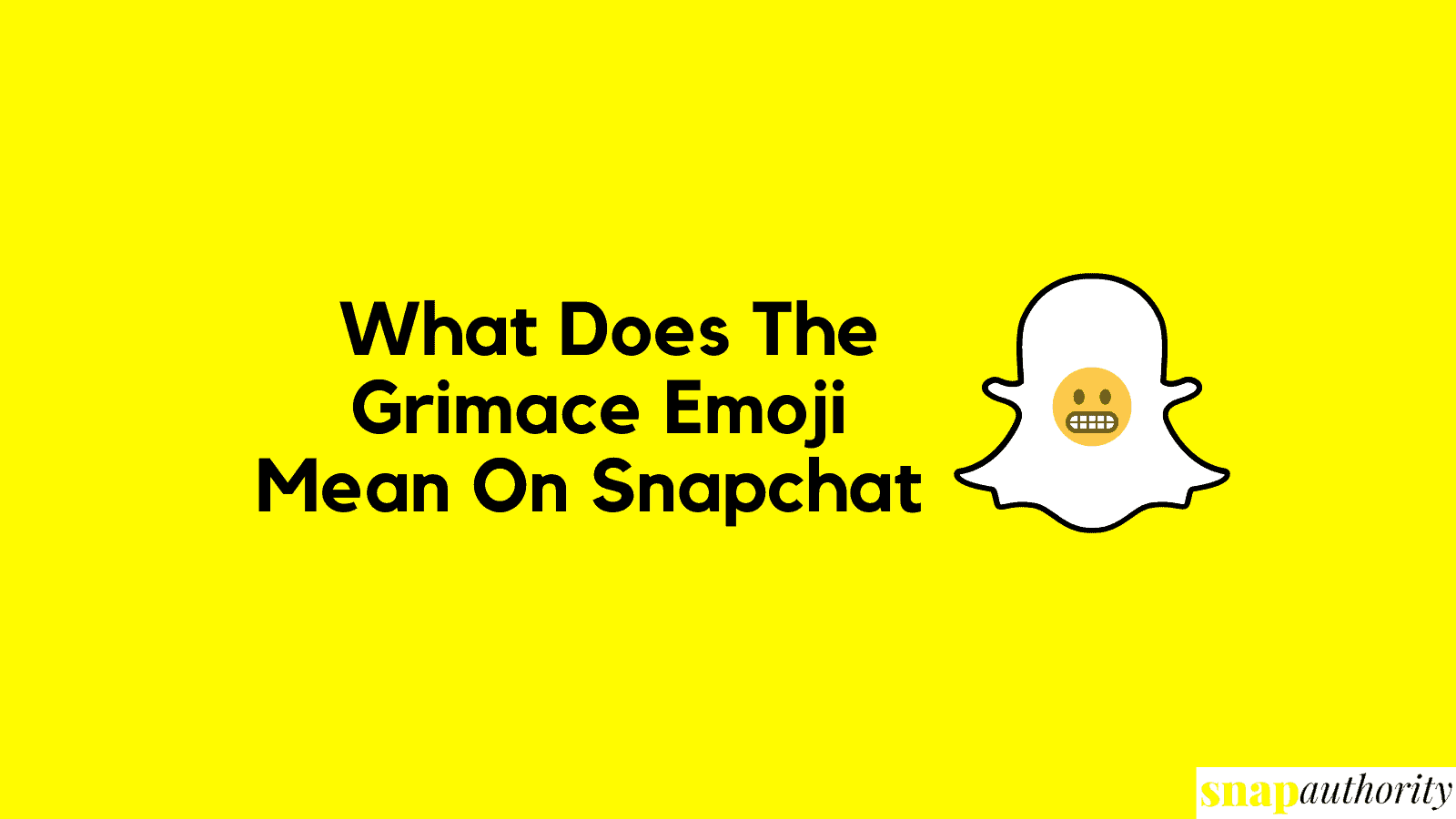 grimace emoji mean on snapchat