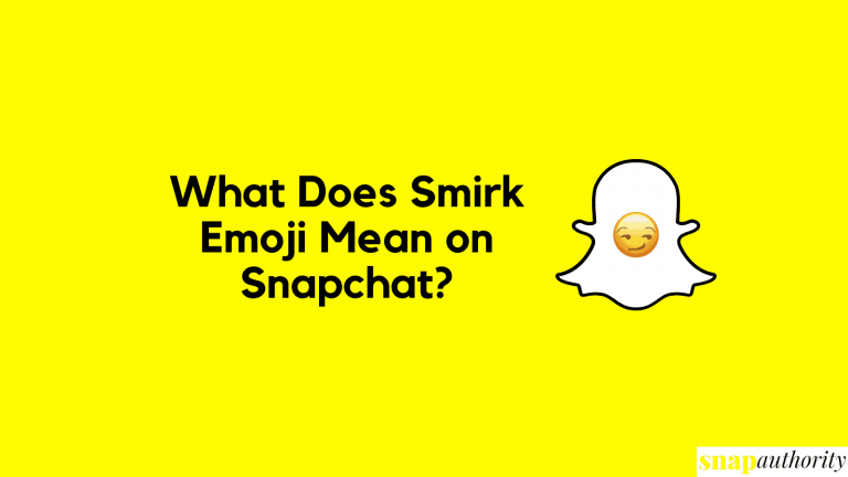 What Does Smirk Emoji Mean on Snapchat?