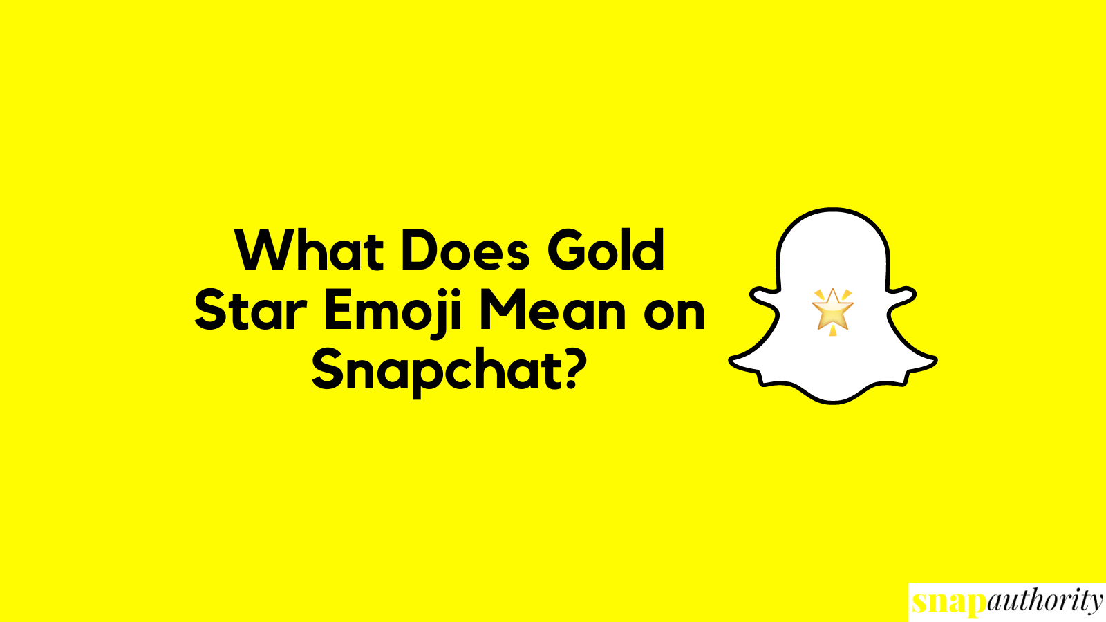 gold star emoji mean on snapchat