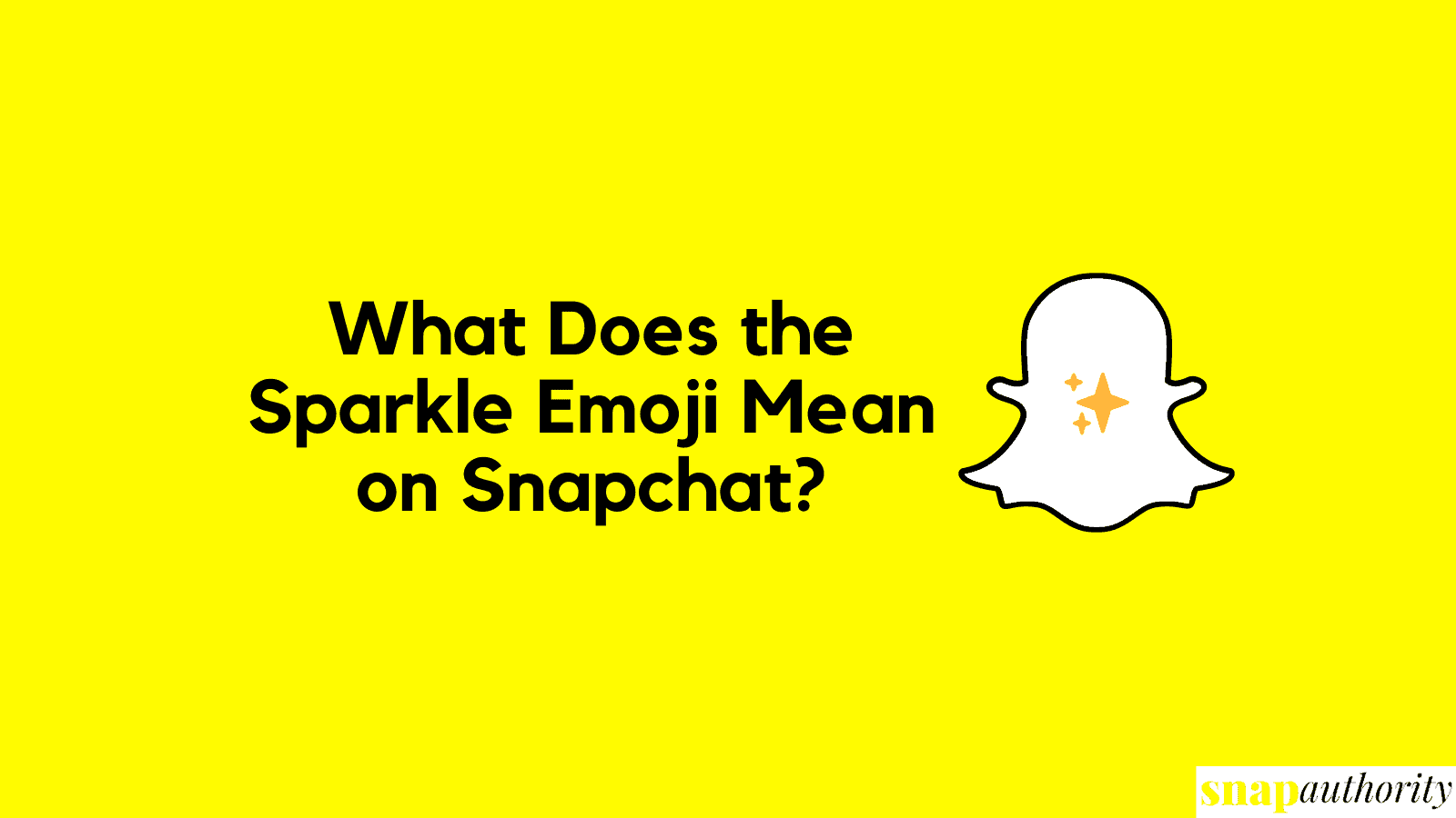 what does sparkle emoji mean on snapchat?